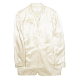 LAUREL Womens Blazer Jacket Beige Wool L