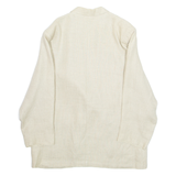 Womens Blazer Jacket Beige Gingham L