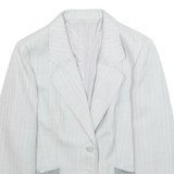 Womens Blazer Jacket Grey Striped M