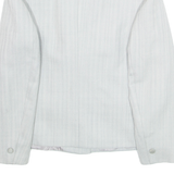 Womens Blazer Jacket Grey Striped M