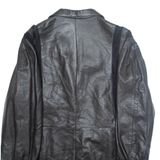 Mens Jacket Black Faux Leather XL