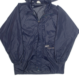 K.WAY Mens Rain Jacket Blue Hooded M