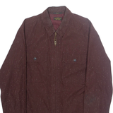 ALL SAINTS Mens Jacket Maroon Spotted S
