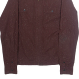 ALL SAINTS Mens Jacket Maroon Spotted S