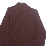 ALL SAINTS Mens Jacket Maroon Spotted S