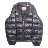 LEVI'S Womens Puffer Coat Black XS
