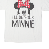 HANES BEEFY T Disney Minnie Womens T-Shirt White USA M
