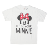 HANES BEEFY T Disney Minnie Womens T-Shirt White USA M
