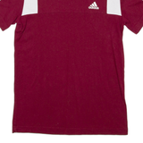ADIDAS Mens T-Shirt Maroon S