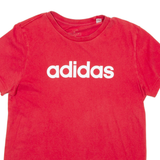 ADIDAS Womens T-Shirt Red S