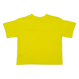 CHAMPION Womens T-Shirt Yellow Crew Neck S