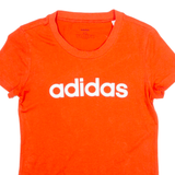 ADIDAS Womens T-Shirt Red XS
