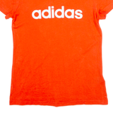 ADIDAS Womens T-Shirt Red XS