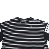 PUMA Striped Cropped Womens T-Shirt Black M