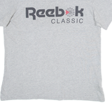 REEBOK Mens T-Shirt Grey M