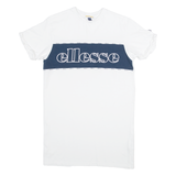 ELLESSE Womens T-Shirt White UK 4