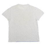 LACOSTE Striped Mens T-Shirt Grey Crew Neck S