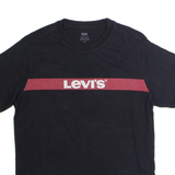 LEVI'S Mens T-Shirt Black Crew Neck S