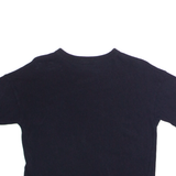 CALVIN KLEIN JEANS Cropped Womens T-Shirt Black Crew Neck XS