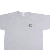 GILDAN Las Vegas Mens T-Shirt Grey 90s USA Crew Neck XL