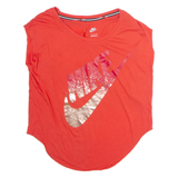NIKE Womens T-Shirt Red Sleeveless S