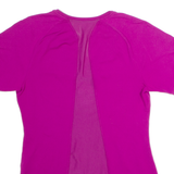 NIKE Womens T-Shirt Pink V-Neck XS