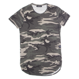 ASHES TO DUST Camouflage Mens T-Shirt Green Crew Neck S