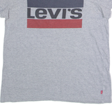 LEVI'S Mens T-Shirt Grey Crew Neck S
