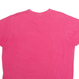 U.S. POLO ASSN Mens T-Shirt Pink V-Neck L