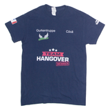 GILDAN Team Hangover Member Mens T-Shirt Blue Crew Neck S