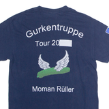 GILDAN Team Hangover Member Mens T-Shirt Blue Crew Neck S