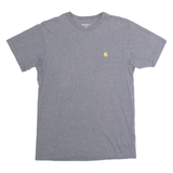 CARHARTT WIP Chase Mens T-Shirt Grey Crew Neck XS