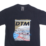 DTM Racing Mens T-Shirt Black Crew Neck S