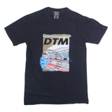 DTM Racing Mens T-Shirt Black Crew Neck S