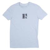 CALVIN KLEIN JEANS Mens T-Shirt Blue Crew Neck S