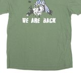 GILDAN Mens T-Shirt Green Crew Neck L