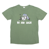 GILDAN Mens T-Shirt Green Crew Neck L