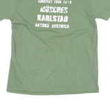 GILDAN Mens T-Shirt Green Crew Neck L