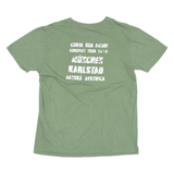 GILDAN Mens T-Shirt Green Crew Neck L