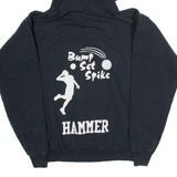 HANES Morrill Middle Mens Black Hoodie USA M