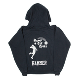 HANES Morrill Middle Mens Black Hoodie USA M