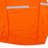 ODLO Mens Sweatshirt Orange 1/4 Zip S