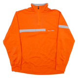 ODLO Mens Sweatshirt Orange 1/4 Zip S