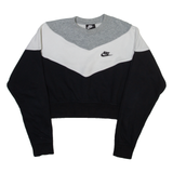 NIKE Cropped Womens Sweatshirt Black M