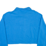 PUMA Cropped Womens Sweatshirt Blue Collared L