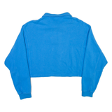 PUMA Cropped Womens Sweatshirt Blue Collared L