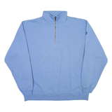 EOC Mens Sweatshirt Blue 1/4 Zip L