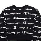 CHAMPION Cropped Womens Sweatshirt Black S
