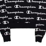 CHAMPION Cropped Womens Sweatshirt Black S