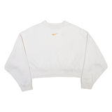 NIKE Cropped Womens Sweatshirt White M